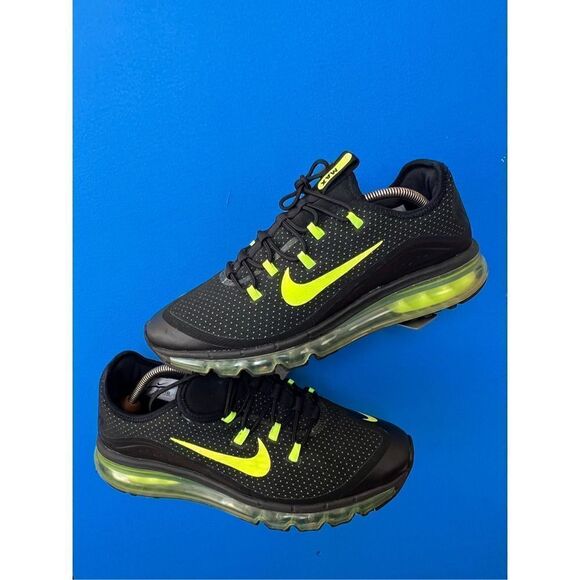 Nike Air Max More Black/Volt Shoes Men's Size US 11 AR1944-001 - Picture 1 of 6